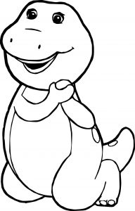 Barney And Friends Dinosaur Coloring Page