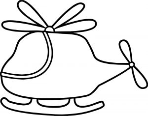 Basic Helicopter Coloring Page