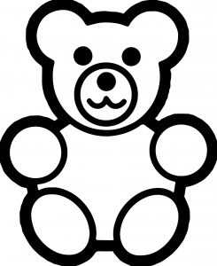Basic Preschool Bear Coloring Page