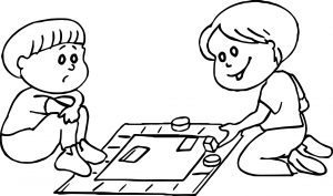 Board Kids Coloring Page