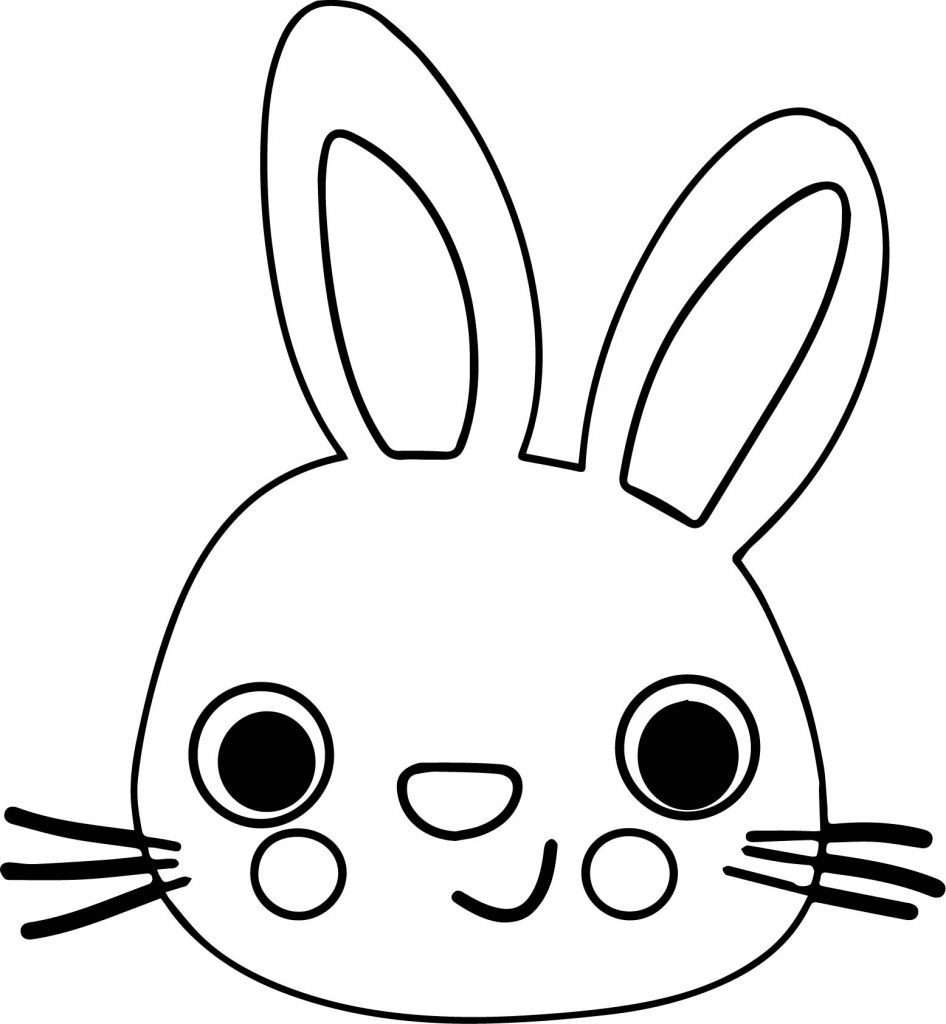 Bunny Face Coloring Page - Wecoloringpage.com