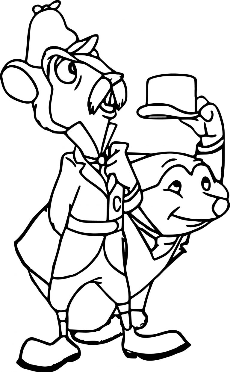 Disney The Adventures Rat Mole Coloring Page - Wecoloringpage.com