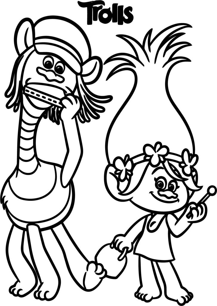 Dreamworks Trolls Coloring Pages | Wecoloringpage.com