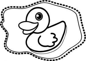 Duck Design Coloring Page