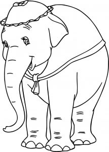 Jumbo Elephant Coloring Pages