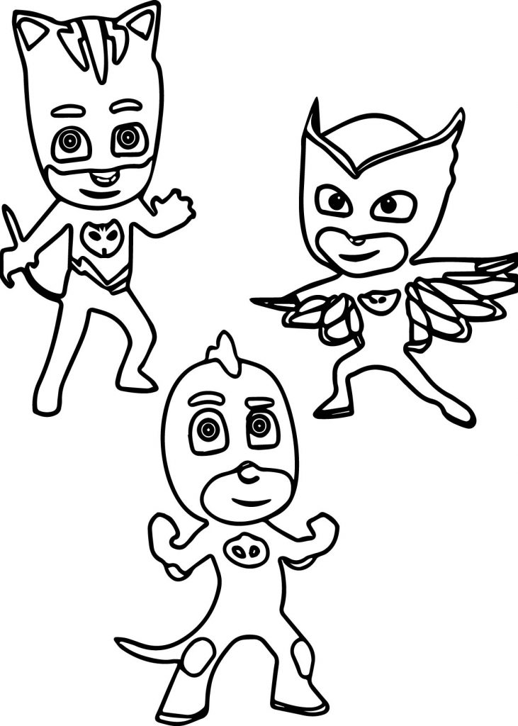 Pj Masks Printable Coloring Page | Wecoloringpage.com