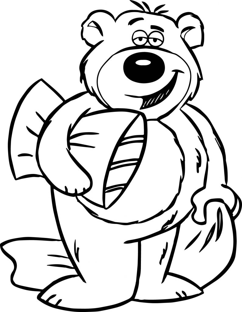 Sleep Bear Coloring Page | Wecoloringpage.com