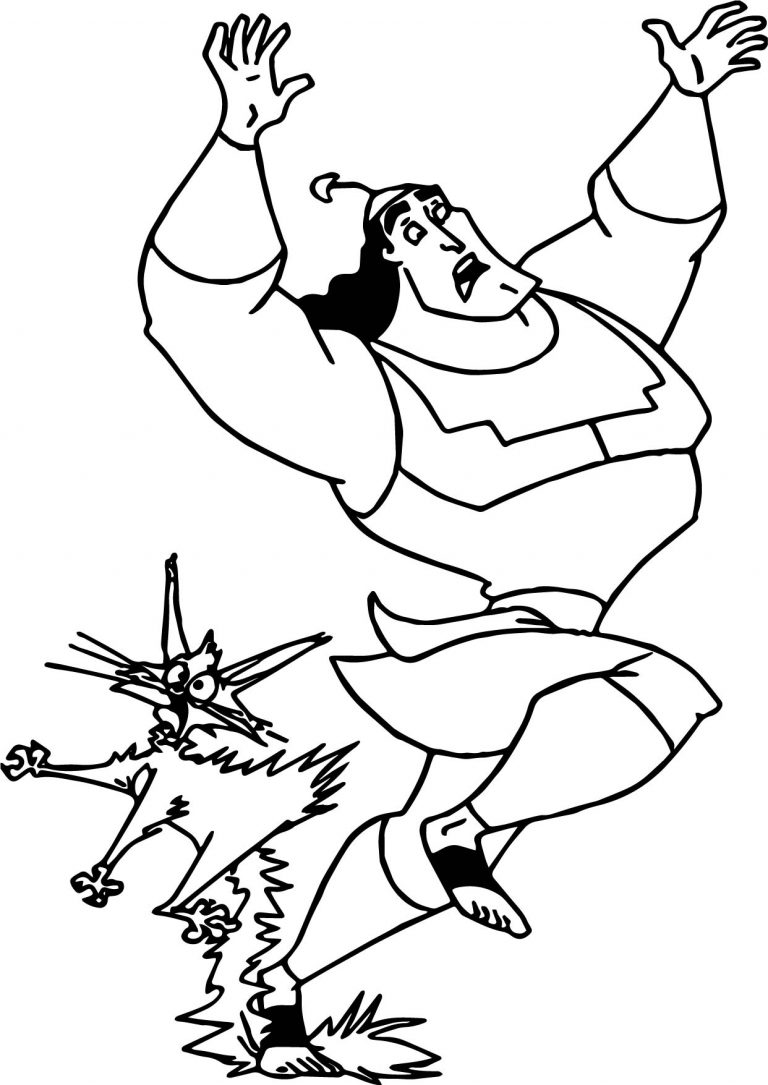 rudy the old man coloring page printable the emperors new groove