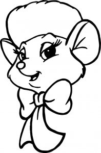The Rescuers Biancah Face Coloring Pages