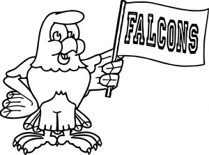 100 Days Of School Falcons Bird Coloring Page