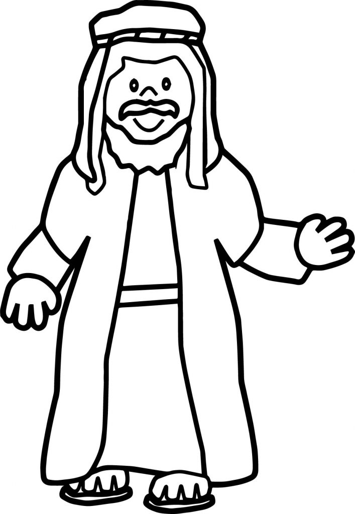 Abraham And Sarah Man Coloring Page - Wecoloringpage.com