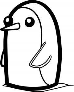 Adventure Time Gunter From Adventure Time Coloring Page
