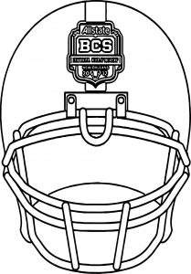 Alabama Mini Helmet Front Coloring Page