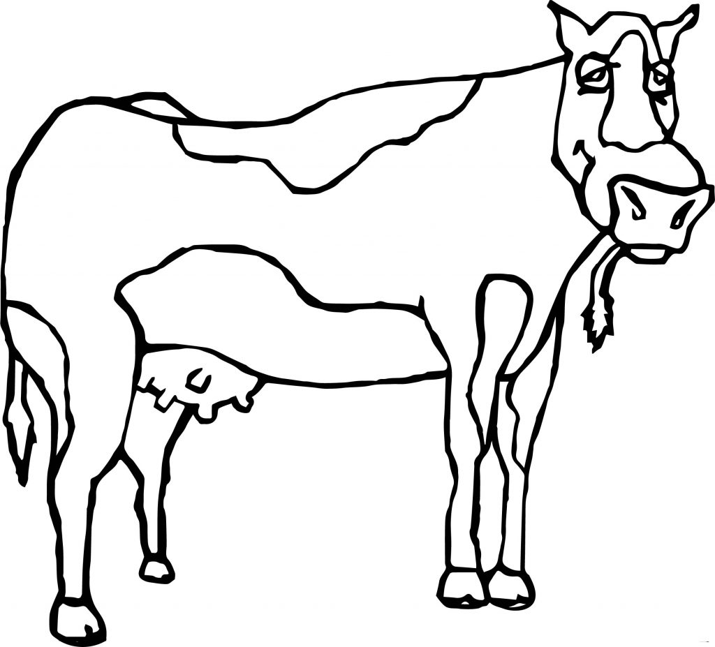 Baby Farm Animal Cow Coloring Page - Wecoloringpage.com