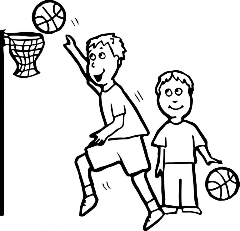 Basketball Activity Coloring Page - Wecoloringpage.com