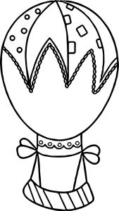 Candy Air Balloon Coloring Page