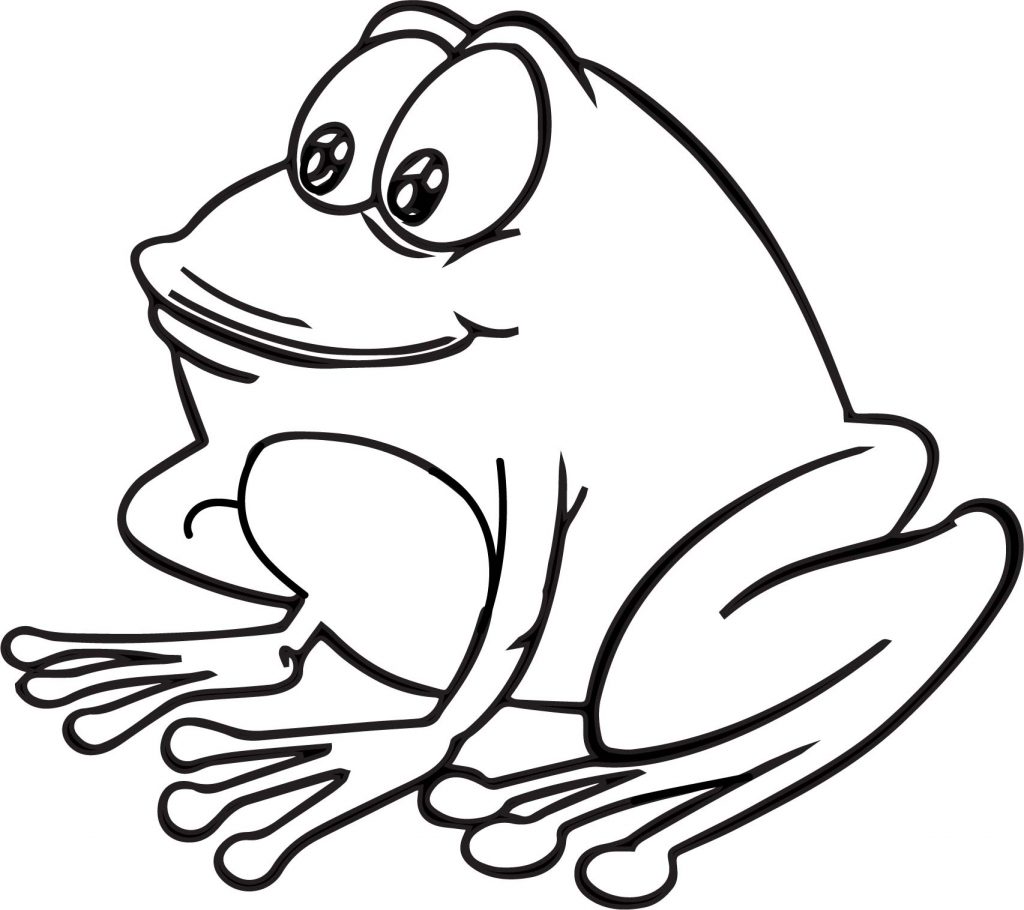 Cartoon Amphibian Frog Coloring Page - Wecoloringpage.com