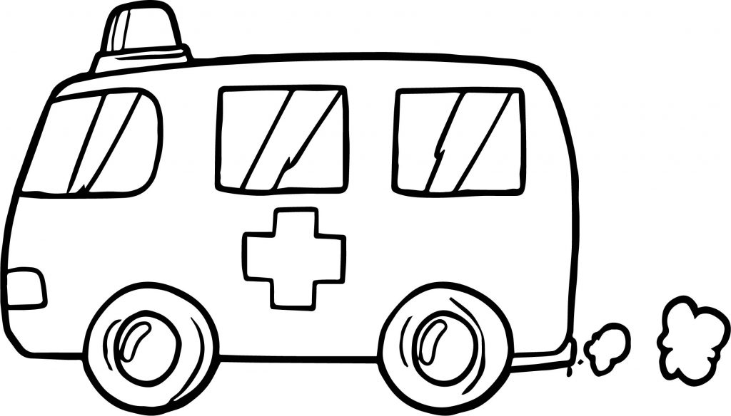 Fast Ambulance Coloring Page - Wecoloringpage.com