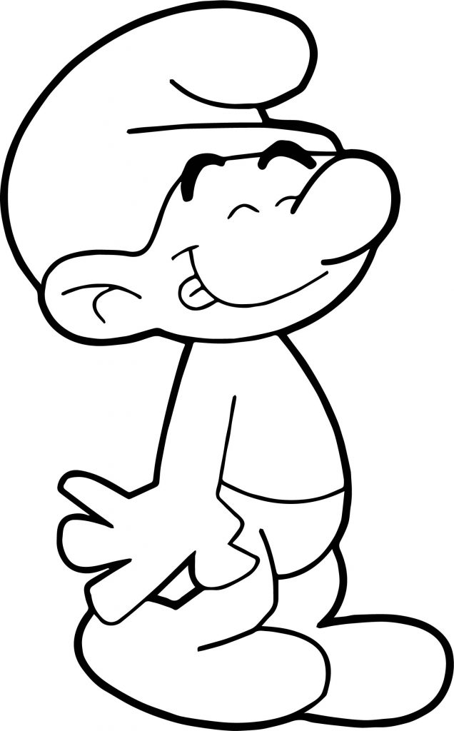 Finish Smurf Coloring Page - Wecoloringpage.com