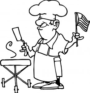 Food 4th July Coloring Page