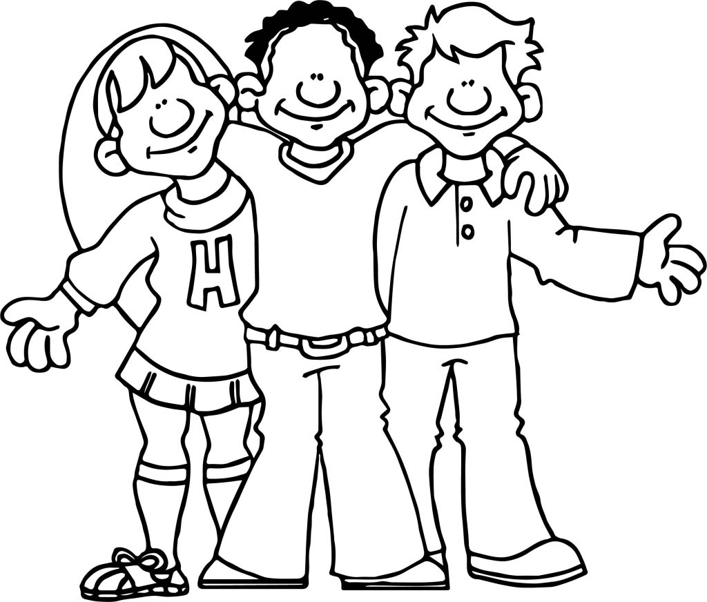Friendship Coloring Activity Friends Activity Coloring Page - Wecoloringpage.com