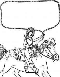 Go West Amelia Bedelia On The Horse Coloring Page