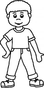 People Boy Coloring Page