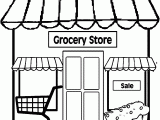 Restaurant Building Coloring Page | Wecoloringpage.com