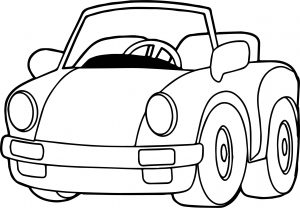 Speed Toy Car Coloring Page