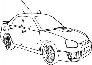 Sport Rally Car Boxer Coloring Page