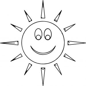 Sun Atmosphere Coloring Page