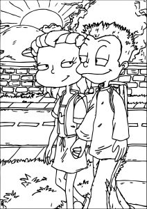 Tommy And Lil All Grown Up Coloring Page