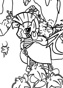 Zecora The Zebra In Forest Coloring Page