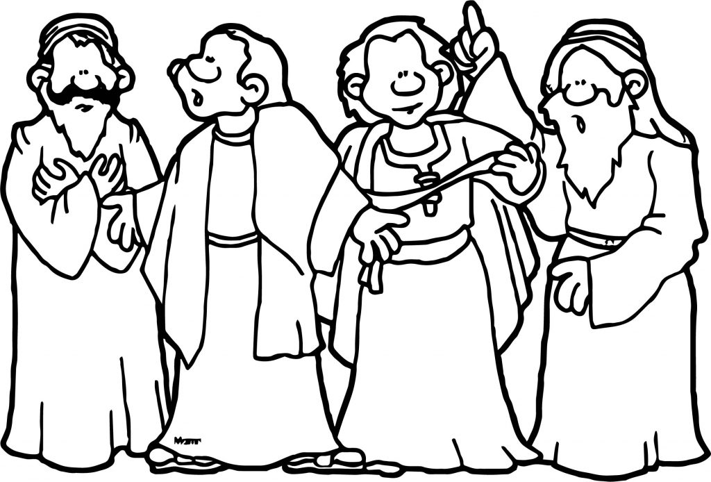 Abraham And Sarah People Coloring Page - Wecoloringpage.com