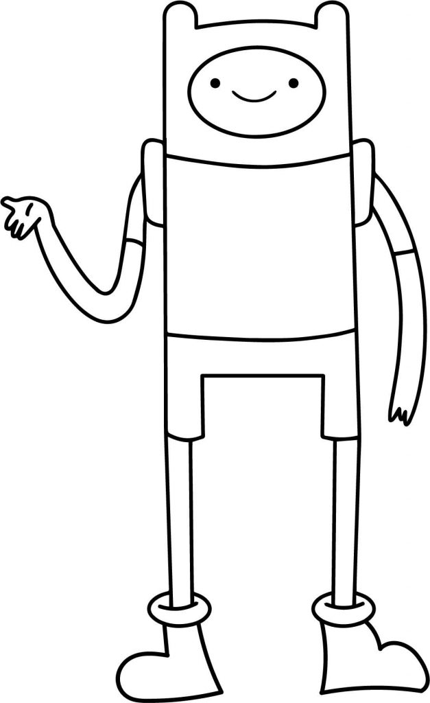 Adventure Time Fin Coloring Page - Wecoloringpage.com