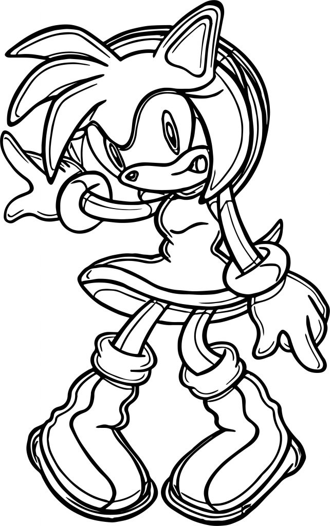 Amy Rose Best Coloring Page - Wecoloringpage.com