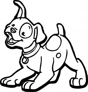 Chauffeur Puppy Dog Coloring Page