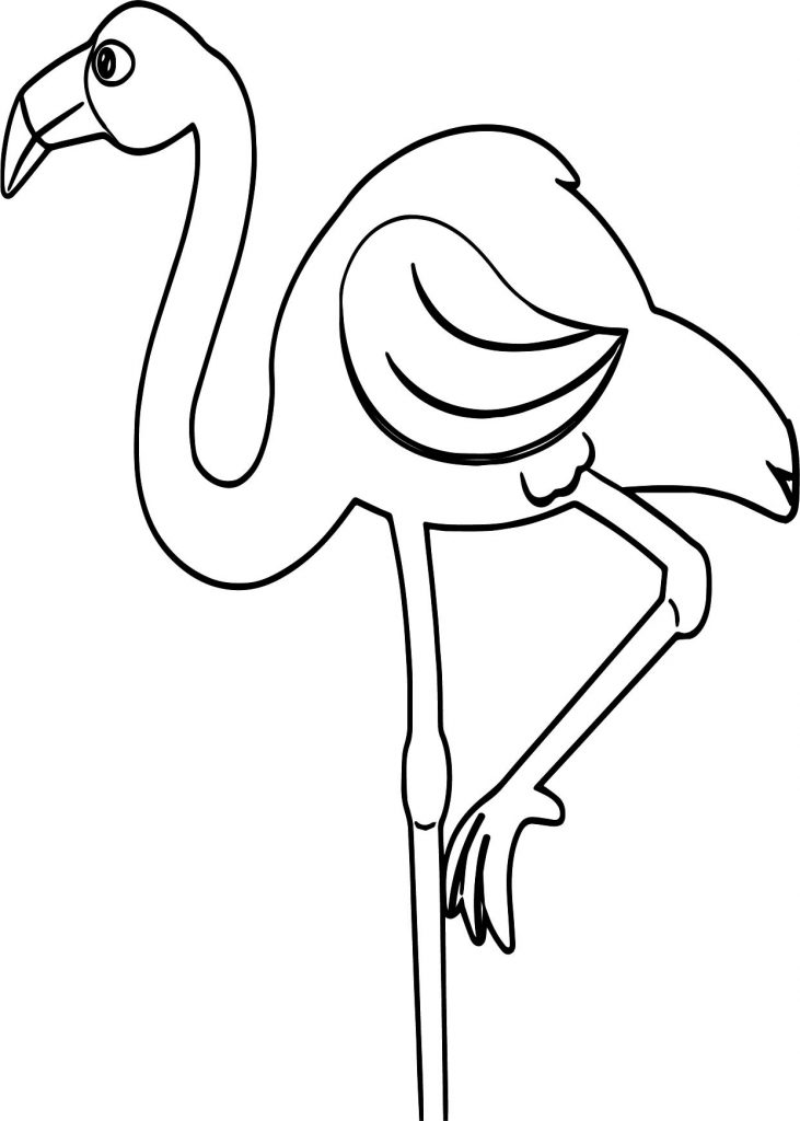 Flamingo Animal Kingdom Free Coloring Page - Wecoloringpage.com