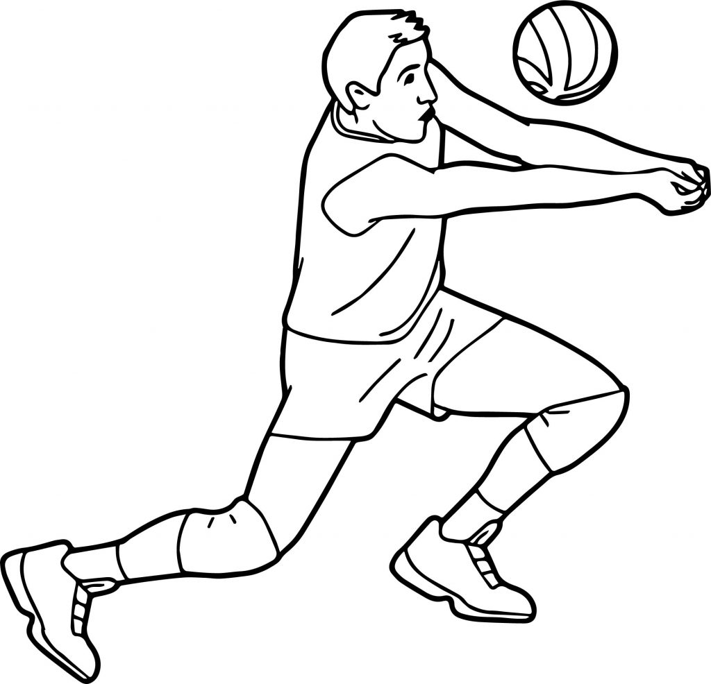 Free Sports Volleyball Pictures Graphics Coloring Page - Wecoloringpage.com