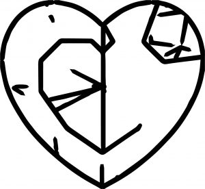 Heart Abstract Coloring Page