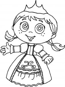 Princess Red Super Why Coloring Page