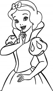 Snow White Be Quiet Coloring Page