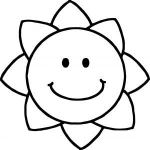 Summer Sun Star Coloring Page