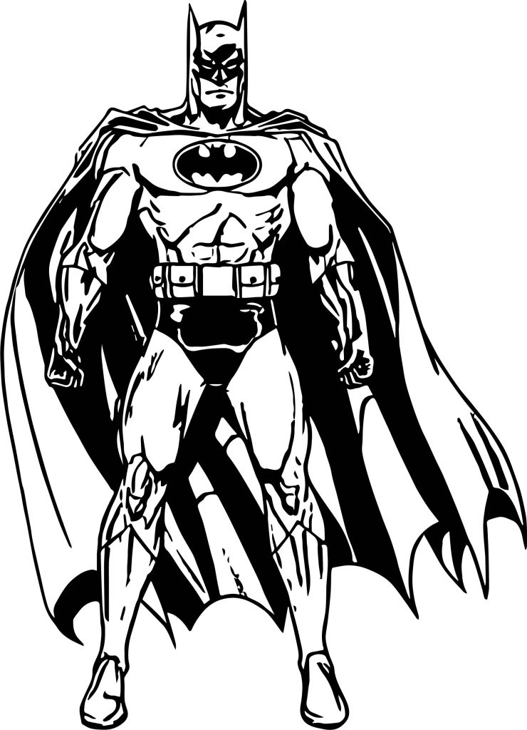 Superheroes Batman Waiting Super Hero Coloring Page - Wecoloringpage.com