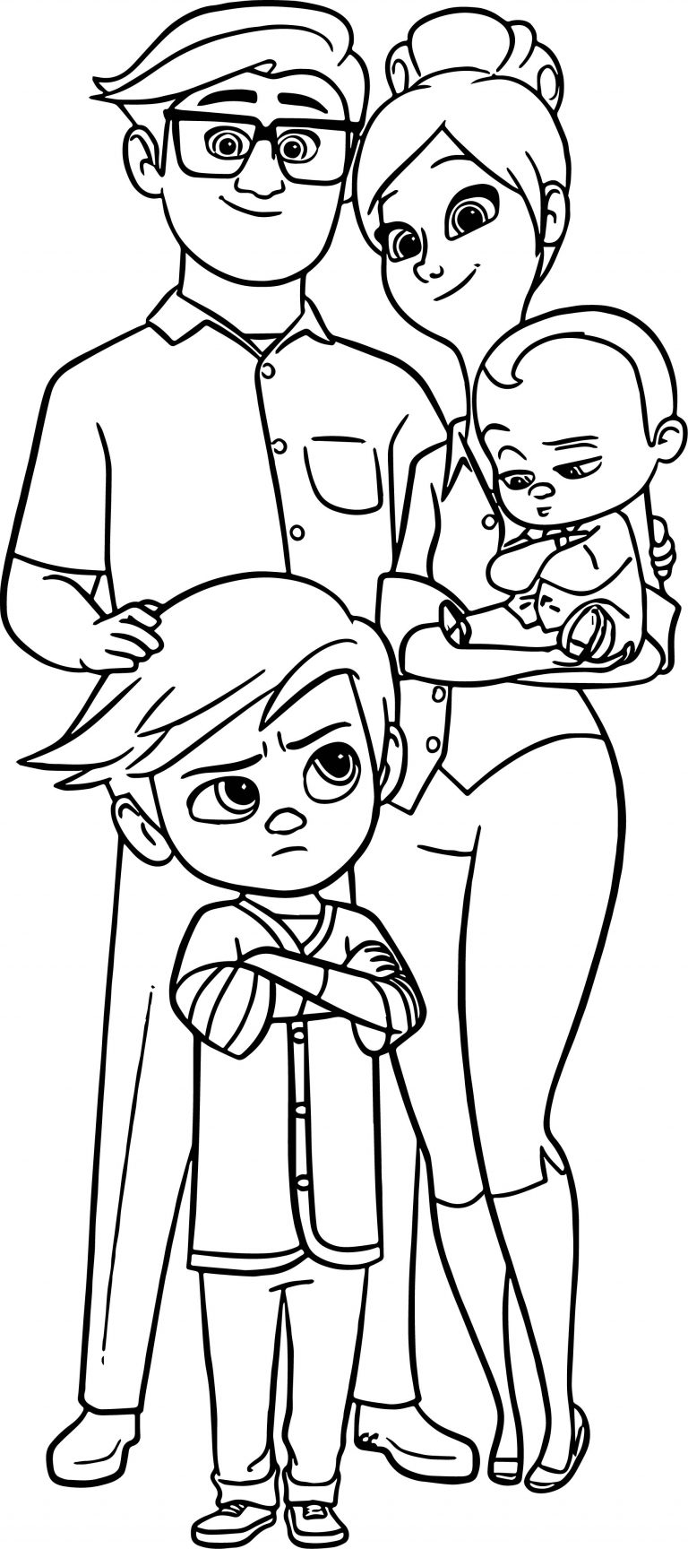 Swaddling Clothes Baby Boy Coloring Page - Wecoloringpage.com