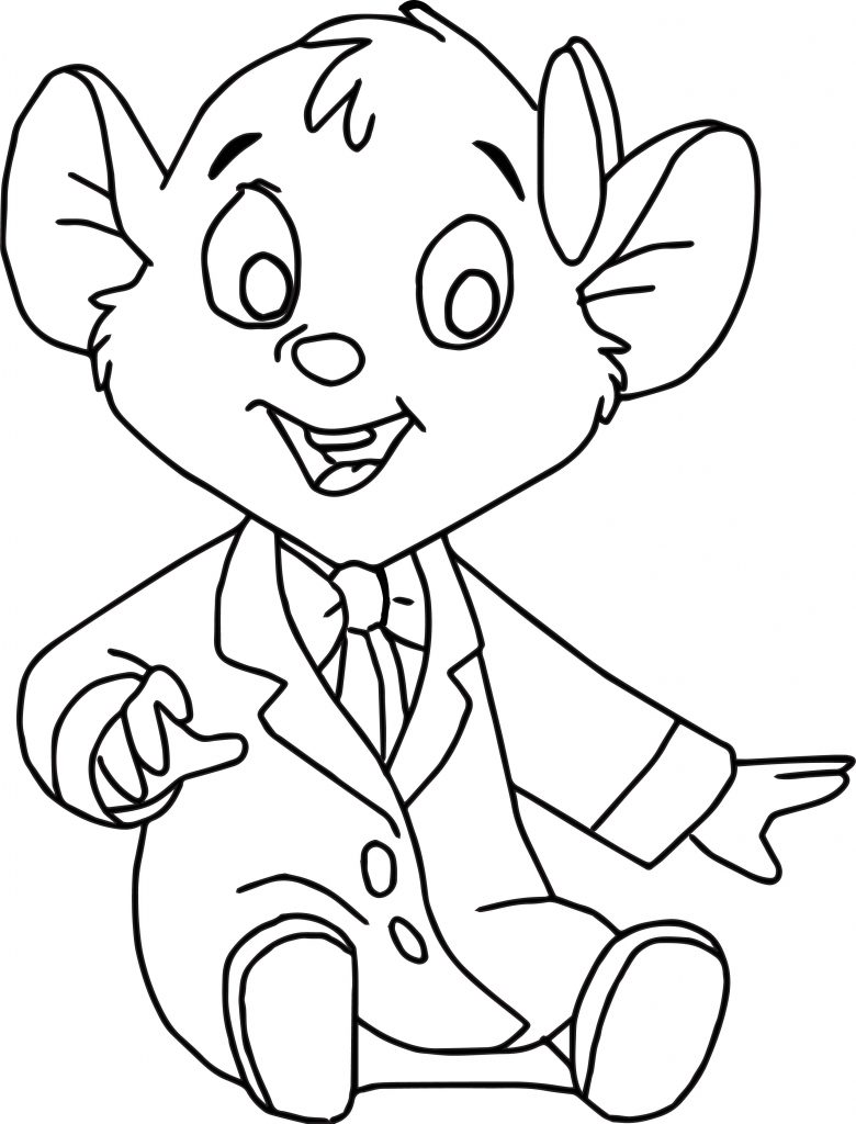 The Great Mouse Detective Oli Cartoon Coloring Pages - Wecoloringpage.com