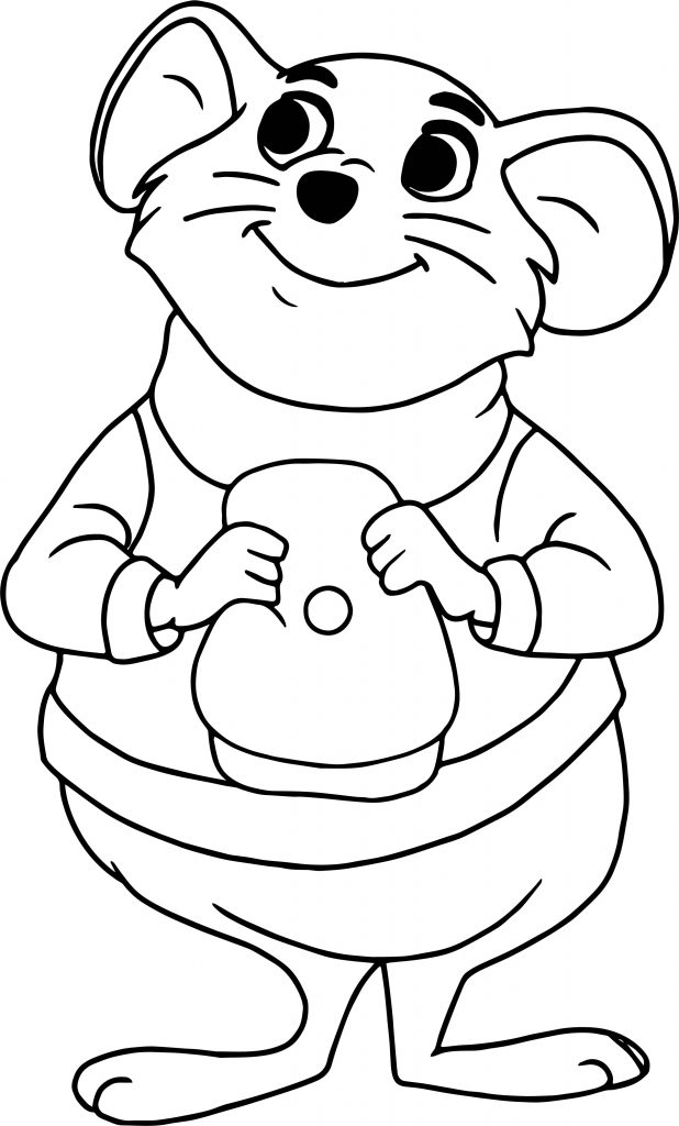 The Rescuers Bernard Hat At Hand Coloring Pages - Wecoloringpage.com