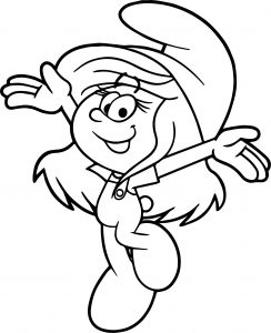 The Smurfs Maddy Smurfling Smurf Coloring Page