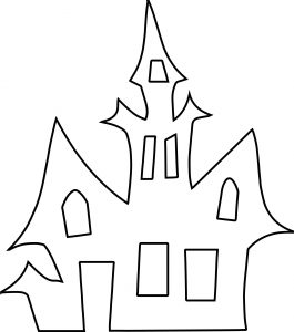 Vampire House Coloring Page