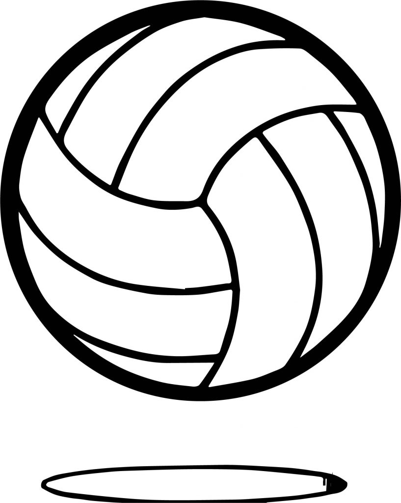 Volleyball Ball Up Coloring Page - Wecoloringpage.com